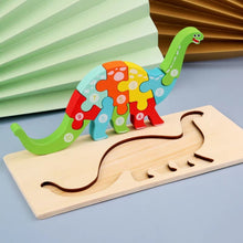 Load image into Gallery viewer, Dino Wooden Puzzles
