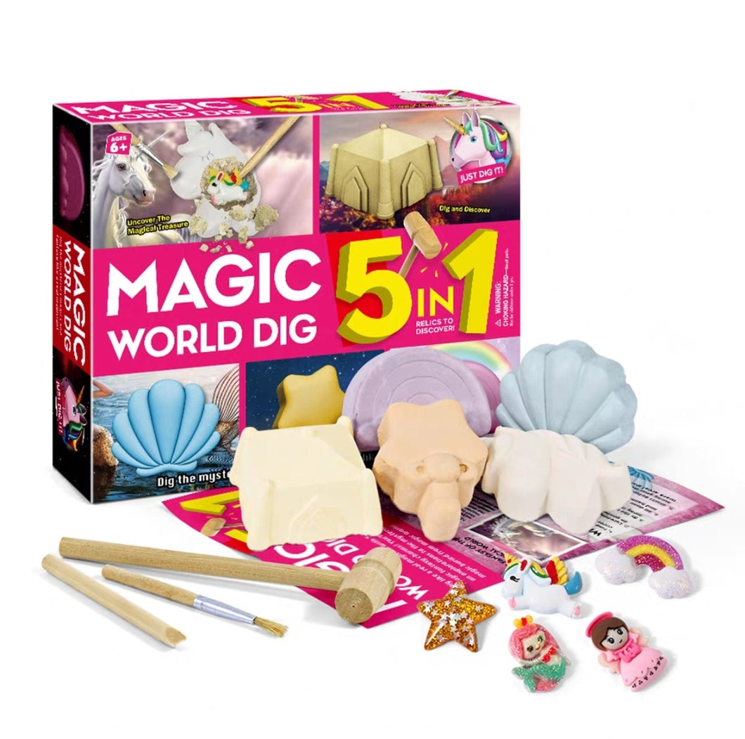 Unicorn Mining Kit - 5-in-1 Magic World Dig