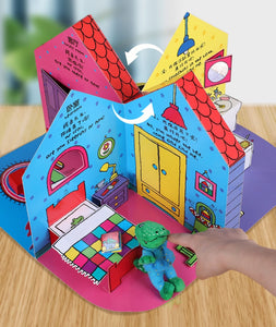 Pop Up And Play Book - Mr Crocodile Pretend Play 3D House